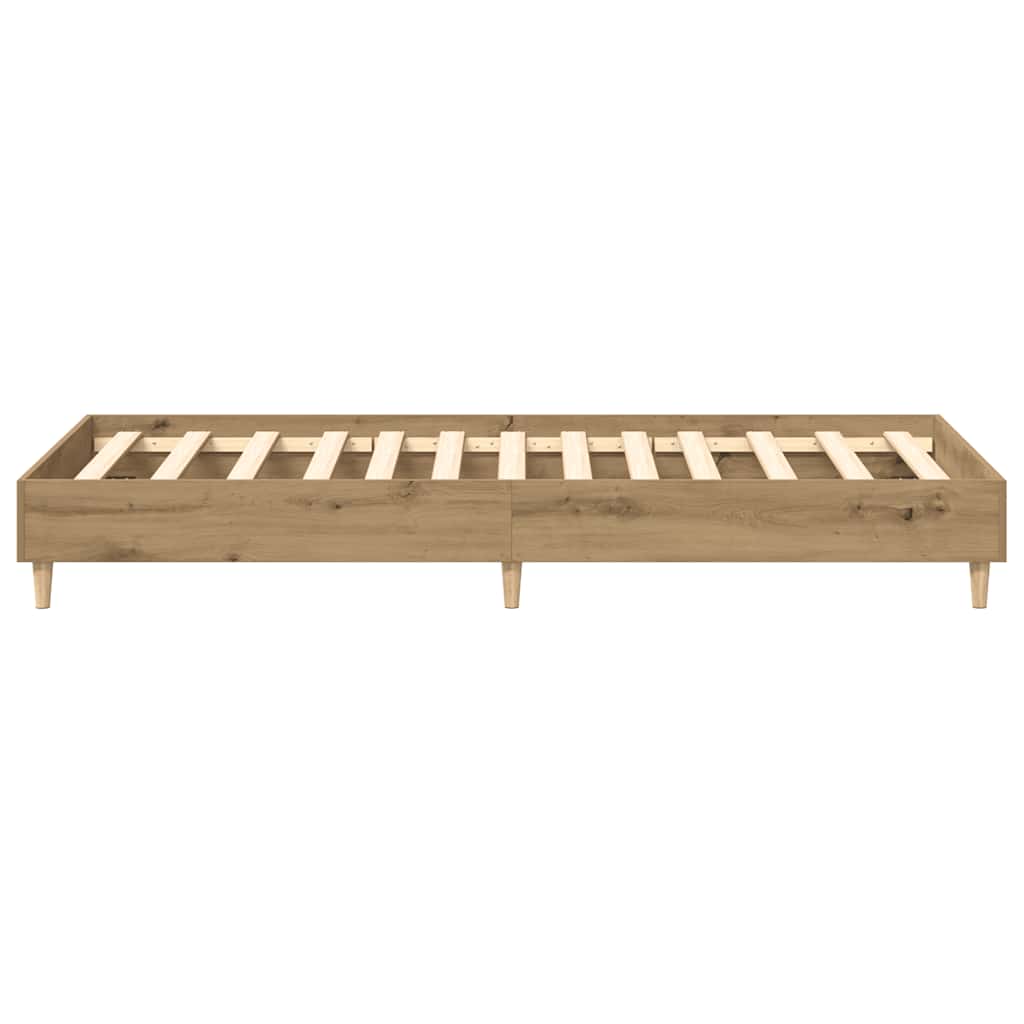 Sengeramme Uten Madrass Artisan Eik 75X190 Cm Konstruert Tre