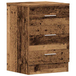 Nattbord Gammelt Tre 38X35X55 Cm Konstruert Tre