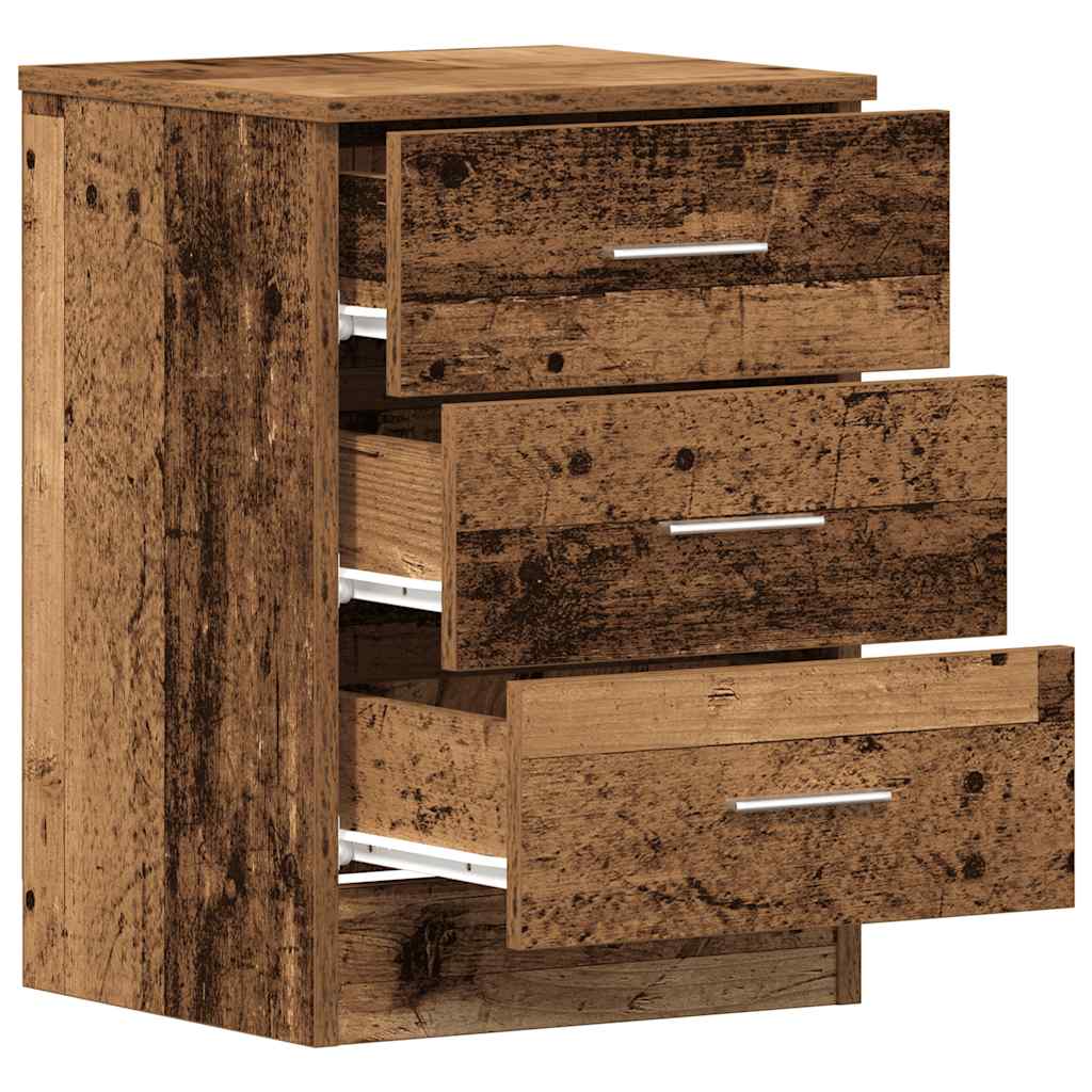 Nattbord Gammelt Tre 38X35X55 Cm Konstruert Tre