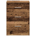 Nattbord Gammelt Tre 38X35X55 Cm Konstruert Tre