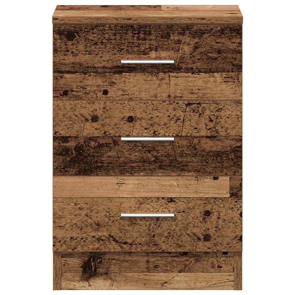 Nattbord Gammelt Tre 38X35X55 Cm Konstruert Tre