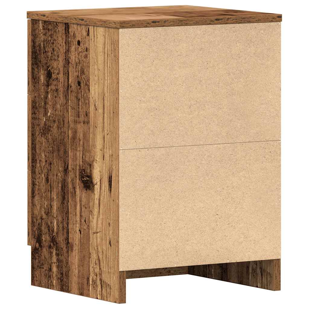 Nattbord Gammelt Tre 38X35X55 Cm Konstruert Tre