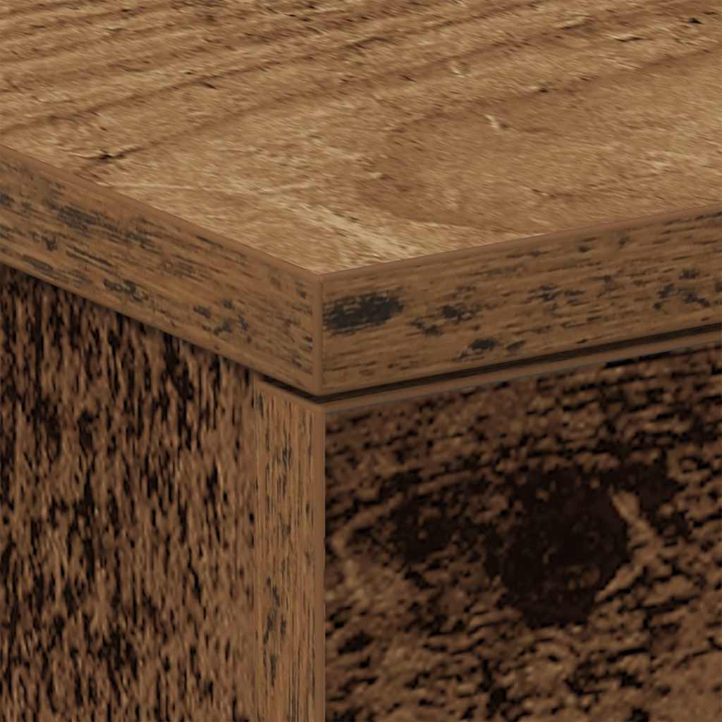 Nattbord Gammelt Tre 38X35X55 Cm Konstruert Tre