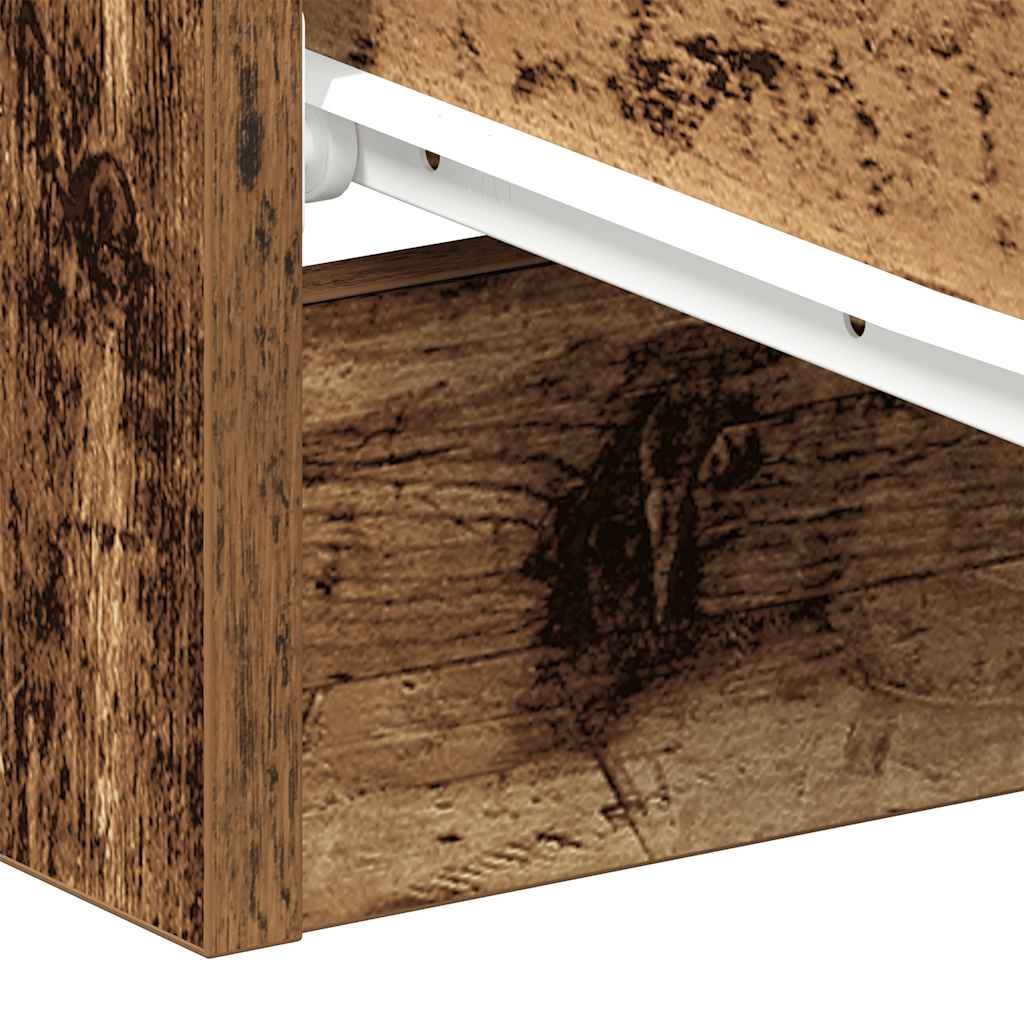 Nattbord Gammelt Tre 38X35X55 Cm Konstruert Tre