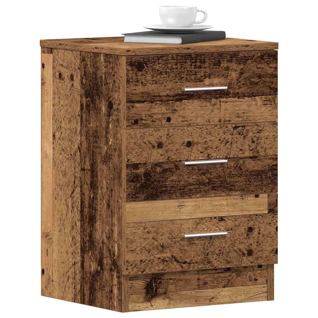 Nattbord Gammelt Tre 38X35X55 Cm Konstruert Tre