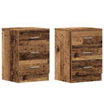Nattbord 2 Stk Gammelt Tre 38X35X55 Cm Konstruert Tre