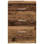 Nattbord 2 Stk Gammelt Tre 38X35X55 Cm Konstruert Tre