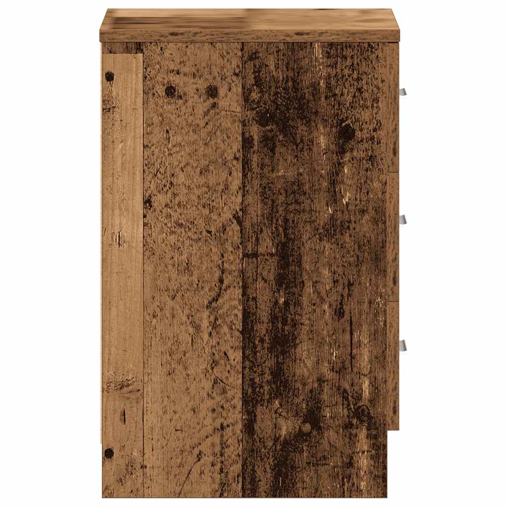 Nattbord 2 Stk Gammelt Tre 38X35X55 Cm Konstruert Tre