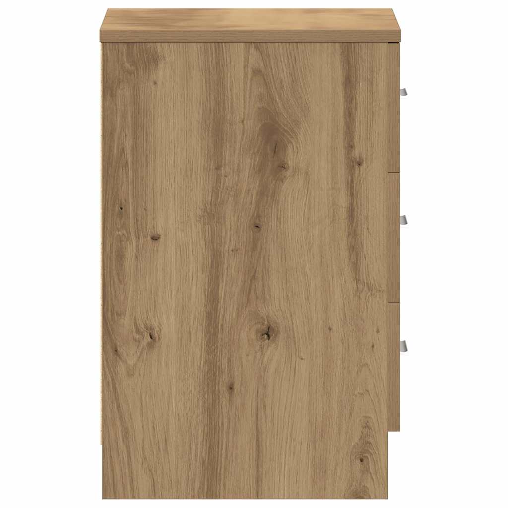 Nattbord 2 Stk Artisan Eik 38X35X55 Cm Konstruert Tre