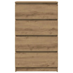 Skjenk Artisan Eik 60X35X98,5 Cm Konstruert Tre