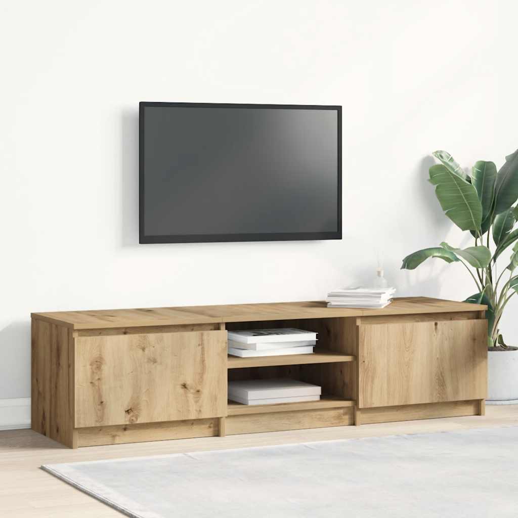 Tv-Benk Artisan Eik 140X40X36 Cm Konstruert Tre