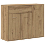 Skjenk Artisan Eik 88X30X70 Cm Konstruert Tre