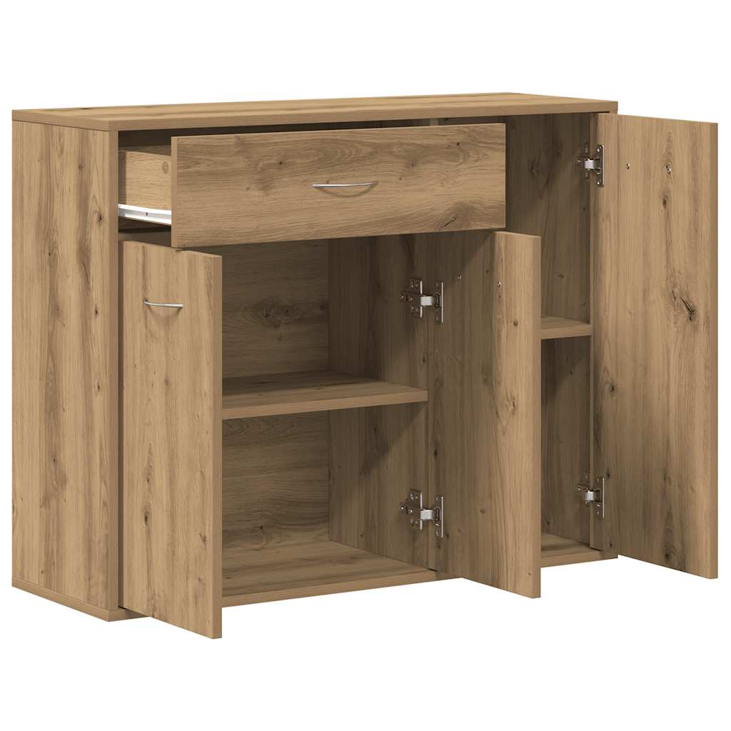 Skjenk Artisan Eik 88X30X70 Cm Konstruert Tre