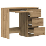 Skrivebord Artisan Eik 90X45X76 Cm Konstruert Tre