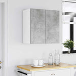 Veggmontert Kjøkkenskap Betonggrå 60X31X60 Cm Konstruert Tre