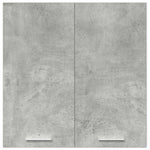 Veggmontert Kjøkkenskap Betonggrå 60X31X60 Cm Konstruert Tre