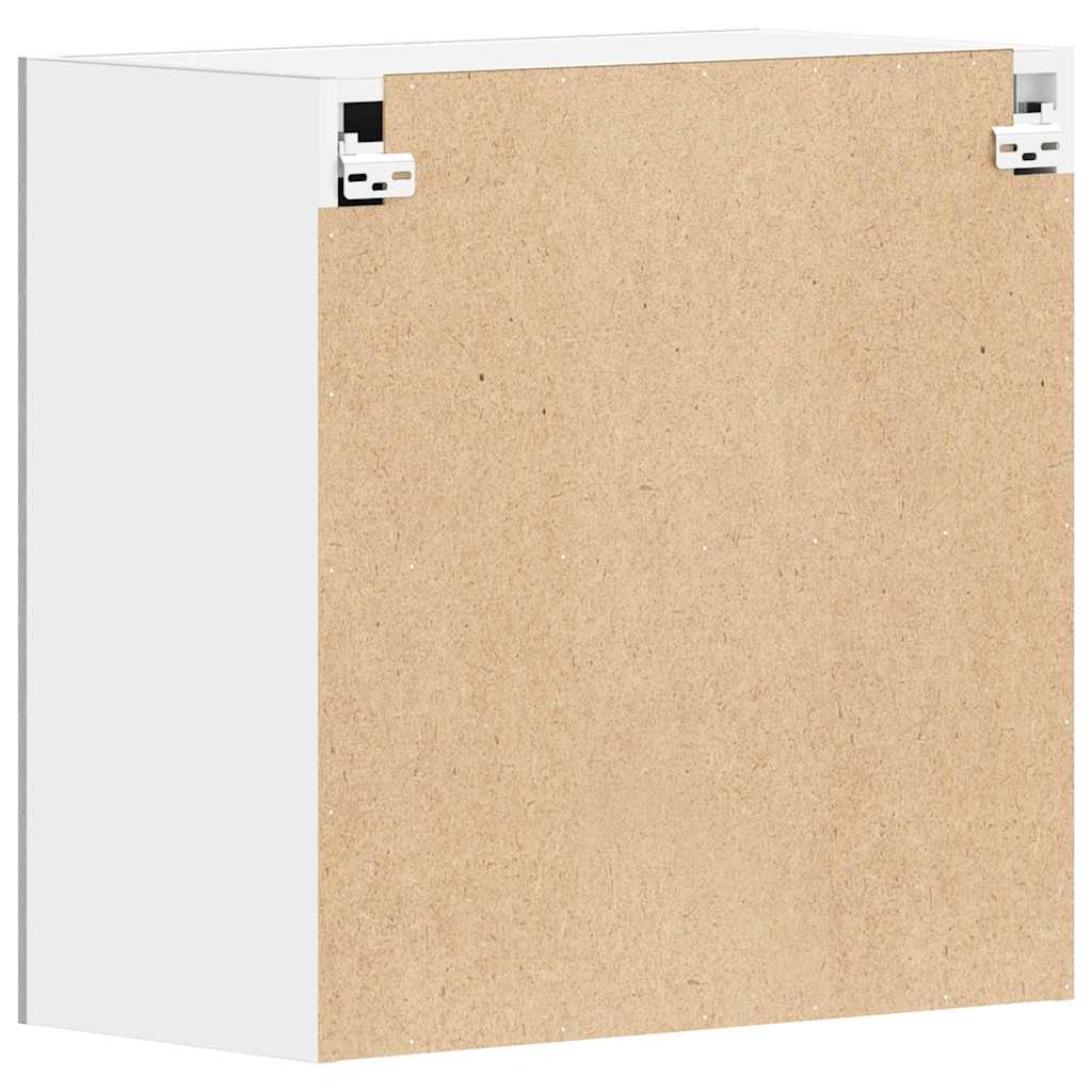 Veggmontert Kjøkkenskap Betonggrå 60X31X60 Cm Konstruert Tre