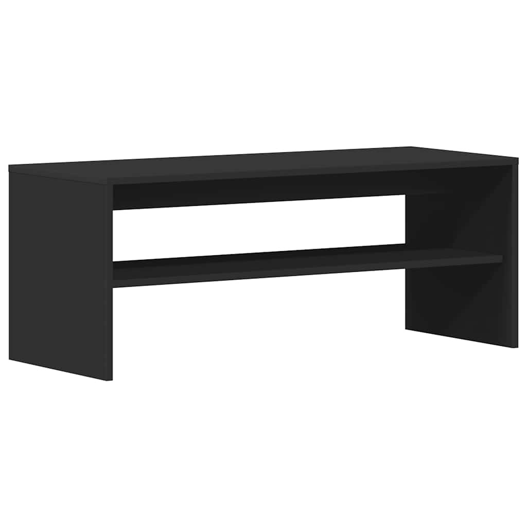 Tv-Benk Svart 100X40X40 Cm Sponplate