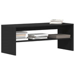 Tv-Benk Svart 100X40X40 Cm Sponplate