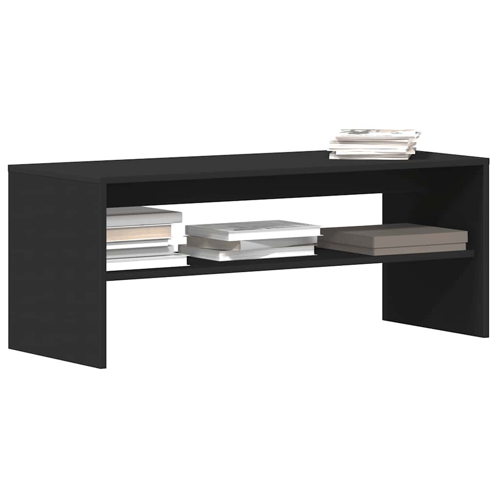 Tv-Benk Svart 100X40X40 Cm Sponplate