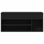 Skobenk Svart 102X30,5X45 Cm Konstruert Tre