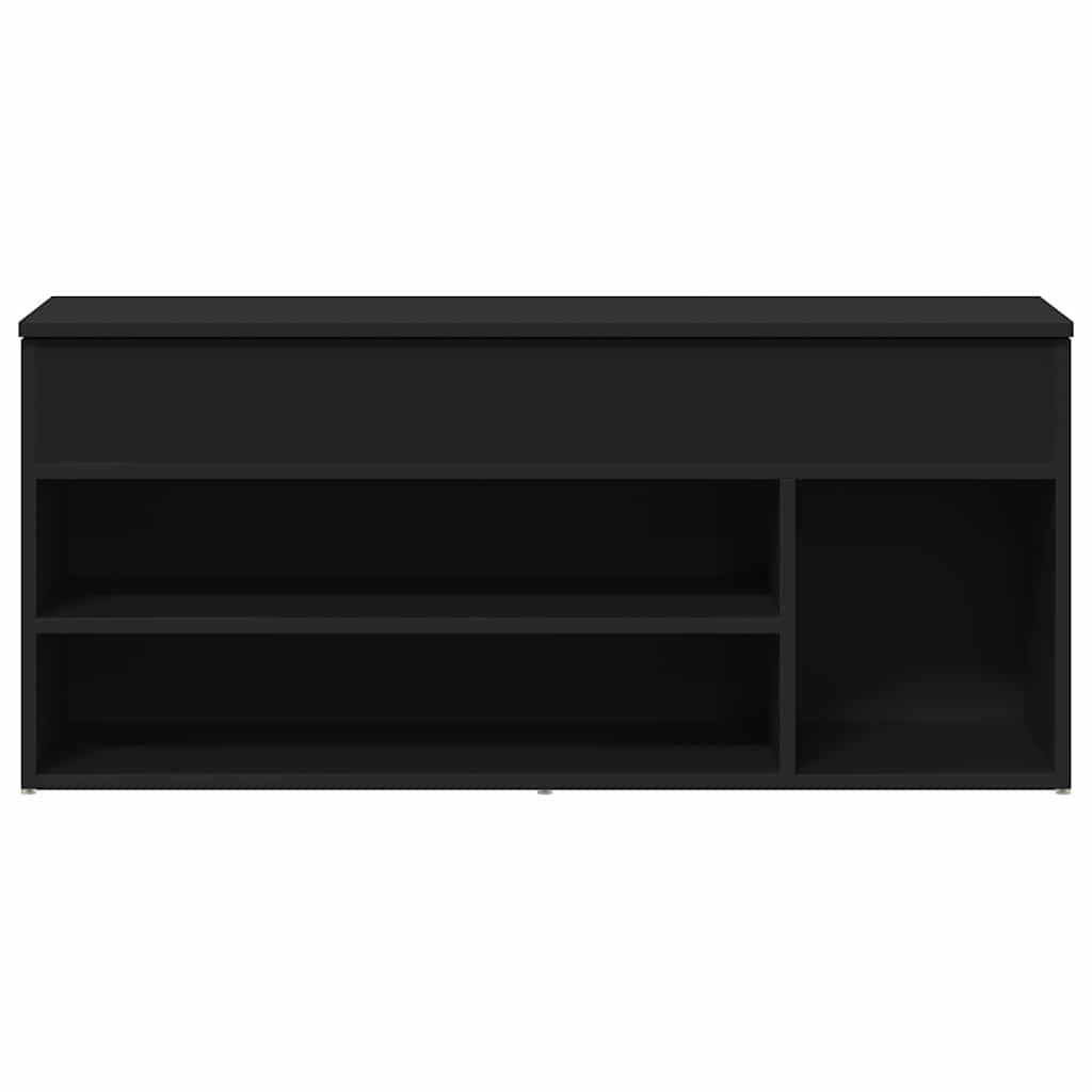 Skobenk Svart 102X30,5X45 Cm Konstruert Tre