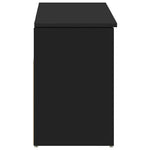Skobenk Svart 102X30,5X45 Cm Konstruert Tre