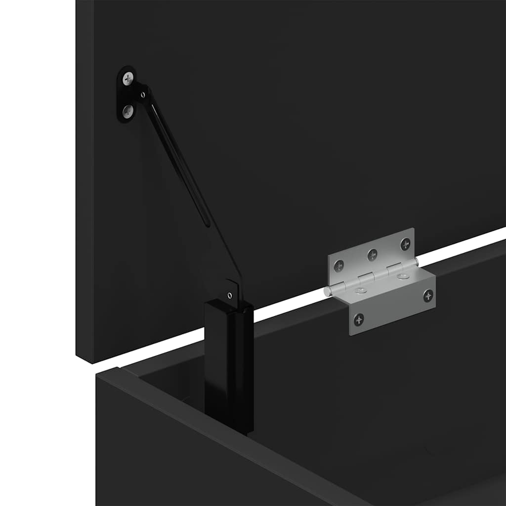 Skobenk Svart 102X30,5X45 Cm Konstruert Tre