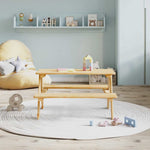 Barnebord Med Benker Irun 90X79,5X50 Cm Massivt Tre