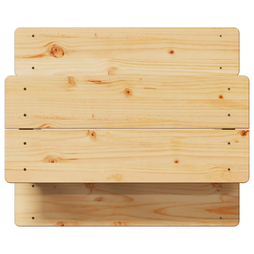 Barnebord Med Benker Irun 90X79,5X50 Cm Massivt Tre