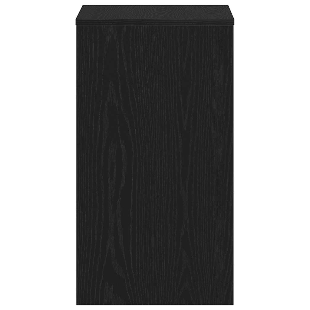 Skrivebord Svart Eik 90X40X72 Cm Konstruert Tre