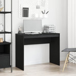 Skrivebord Svart Eik 90X40X72 Cm Konstruert Tre