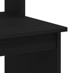 Skrivebord Med Hyller Svart Eik 102X45X148 Cm Konstruert Tre
