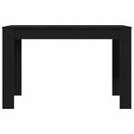 Spisebord Svart Eik 120X60X76 Cm Konstruert Tre