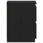 Nattbordskap 2 Pcs Svart Eik 30 X 30 X 40 Cm Konstruert Tre