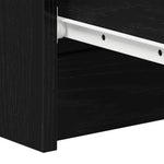 Skjenk Svart Eik 60X35X98,5 Cm Konstruert Tre
