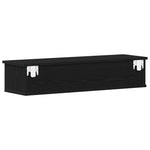 Veggskap Svart Eik 88X26X18,5 Cm Konstruert Tre