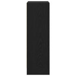 Bokhylle Svart Eik 40X24X76 Cm Konstruert Tre