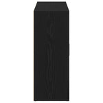 Skjenk Svart Eik 91X29,5X75 Cm Konstruert Tre