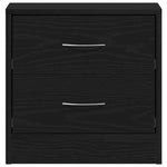 Nattbord Svart Eik 40X30X40 Cm Konstruert Tre