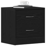Nattbord 2 Stk Svart Eik 40X30X40 Cm Sponplate