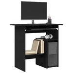Skrivebord Svart Eik 80X45X74 Cm Konstruert Tre