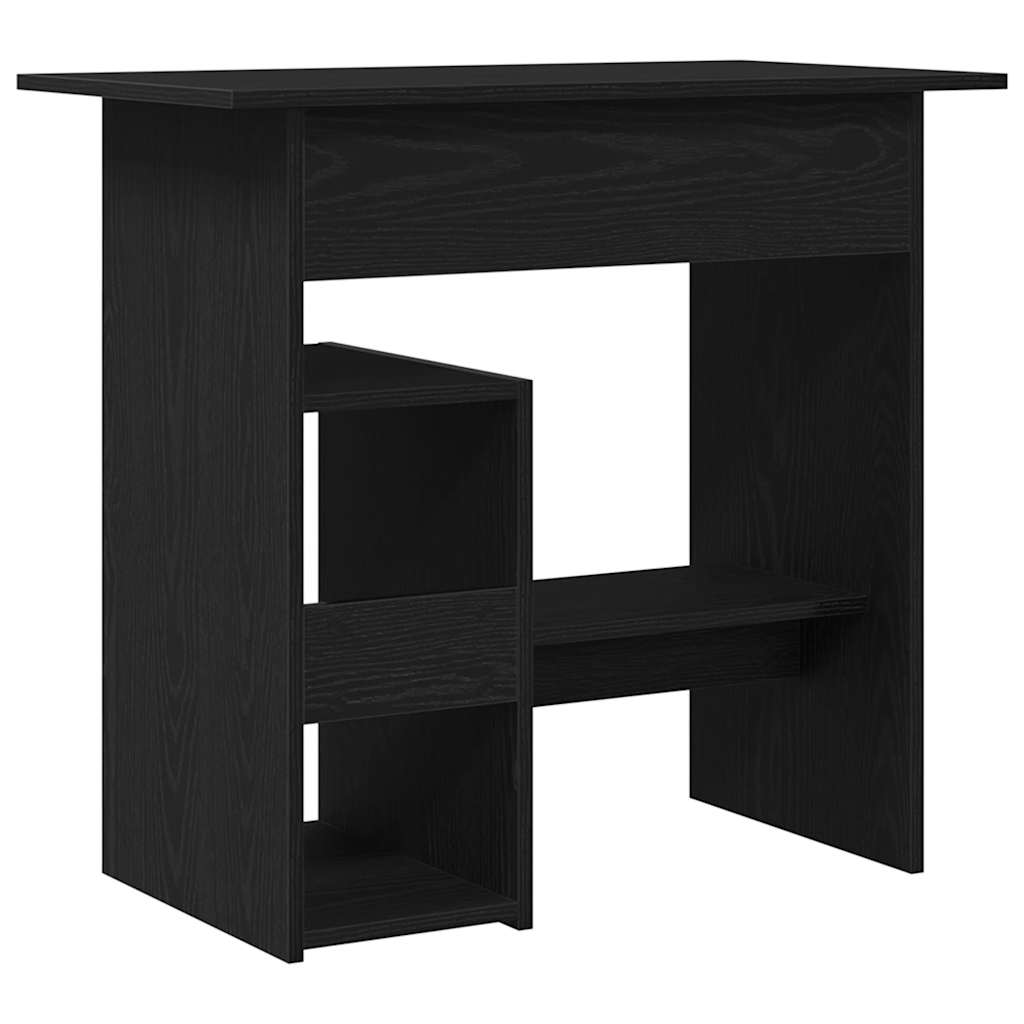 Skrivebord Svart Eik 80X45X74 Cm Konstruert Tre