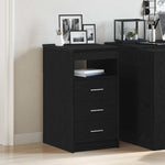 Kommode Svart Eik 40X50X76 Cm Konstruert Tre