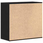 Skjenk Svart Eik 80X36X75 Cm Konstruert Tre