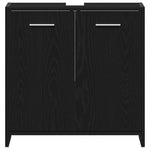 Servantskap Svart Eik 60X33X60 Cm Konstruert Tre