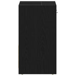 Servantskap Svart Eik 60X33X60 Cm Konstruert Tre