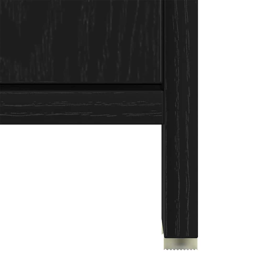 Servantskap Svart Eik 60X33X60 Cm Konstruert Tre