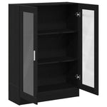 Bokhylle Svart Eik 82,5X30,5X115 Cm Konstruert Tre