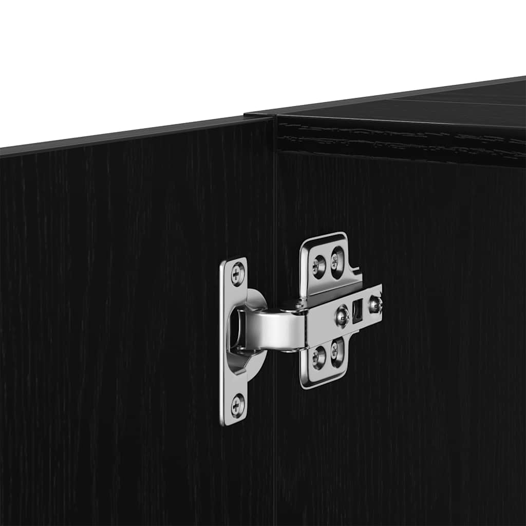 Servantskap Svart Eik 63X30X54 Cm Konstruert Tre